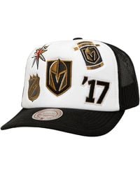 Mitchell & Ness - White/black Vegas Golden Knights Gridlock Trucker Adjustable Hat - Lyst