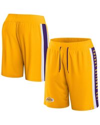 Fanatics - Los Angeles Lakers Referee Iconic Mesh Shorts - Lyst
