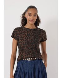 Hush - Printed Slim Fit Slub T-shirt - Lyst