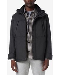 Marc New York - Tompkins Micro-houndstooth Fleece-lined Soft Shell Hooded Parka - Lyst