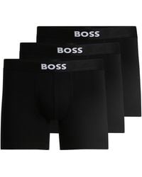 BOSS - Boss By 3-pack Icon Logo Boxer Briefs - Lyst