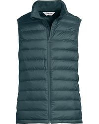 Lands' End - Wanderweight Packable Down Vest - Lyst