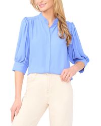 Cece - 3/4-sleeve Collared Button Down Top - Lyst