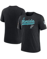 Nike - Florida Marlins Cooperstown Collection Eras Tri-blend T-shirt - Lyst