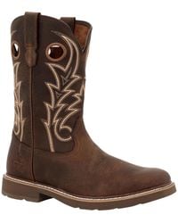 Georgia Boot - Core 37 11" Steel Toe Western Pull-on Work Boot - Lyst