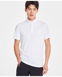Alfani - Alfatech Stretch Solid Polo Shirt - Lyst