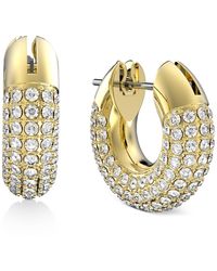 Swarovski - Pave Crystal Dextera Hoop Earrings - Lyst
