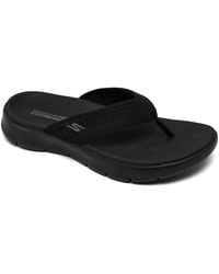 Skechers - Go Walk Flex Flip-flop Thong Sandals From Finish Line - Lyst