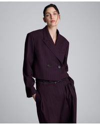 Kenneth Cole - Cropped Boyfriend Jacket - Lyst