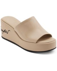 Karl Lagerfeld - Calvina Logo Wedge Heel Platform Sandals - Lyst