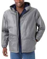Kingsize - Big & Tall Fleece-lined Slicker Rain Coat - Lyst