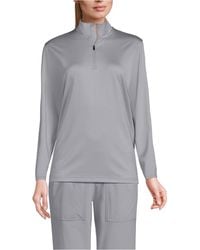 Lands' End - Rapid Dry Quarter Zip Pullover - Lyst