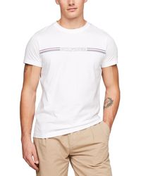 Tommy Hilfiger - Slim-fit Stripe Logo T-shirt - Lyst