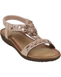 Gc Shoes - Toni Embellished Flower Slingback Flat Sandals - Lyst