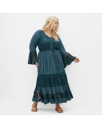 City Chic - Tisha Lace Maxi Dress - Lyst