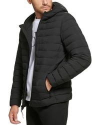 Calvin Klein - Hooded & Quilted Packable Jacket - Lyst