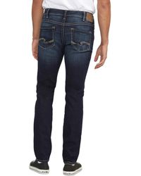 Silver Jeans Co. - Slim-fit Slim-leg Flex Denim Jeans - Lyst
