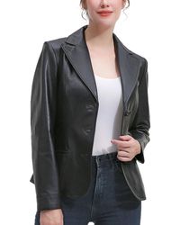 BGSD - Norah Leather Blazer Jacket - Lyst