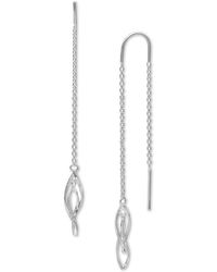 Giani Bernini - Corkscrew Threader Earrings In Sterling Silver, Created For Macy's - Lyst