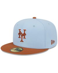 KTZ - /brown New York Mets Spring Color Basic Two-tone 59fifty Fitted Hat - Lyst