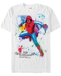 Fifth Sun - Marvel Spider-man Homecoming Neon Painted Brick Wall Pose Short Sleeve T-shirt - Lyst