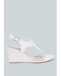 Rag & Co - Wami Real Leather Wedge Heel Sandals - Lyst