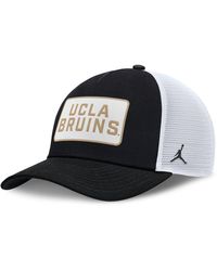 Nike - Black/white Ucla Bruins 2025 On-field Rise Patch Trucker Adjustable Hat - Lyst