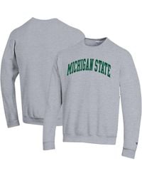 Champion - Michigan State Spartans Basic Arch Fleece Pullover Sweatshirt - Lyst