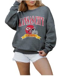 Gameday Couture - Kansas City Chiefs Seal The Deal Premium Fleece Drop Shoulder Pullover Sweatshirt - Lyst