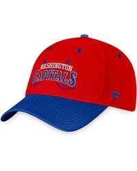 Fanatics - Red/blue Washington Capitals Heritage Vintage Flex Hat - Lyst