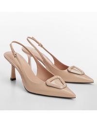 Mango - Patent Leather-effect Slingback Shoes - Lyst