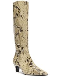 SCHUTZ SHOES - Dellia Up Knee High Square Toe Boots - Lyst