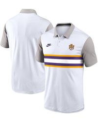 Nike - White/gray West Virginia Mountaineers Athletic Prep Legacy Logo Vapor Performance Polo Shirt - Lyst