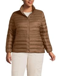Lands' End - Plus Size Wanderweight Packable Down Jacket - Lyst