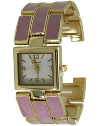 Olivia Pratt - Gold Details Bangle Bracelet Watch - Lyst