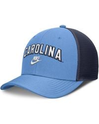Nike - Carolina Blue/navy North Carolina Tar Heels Legacy Arch Rise Performance Trucker Adjustable Hat - Lyst