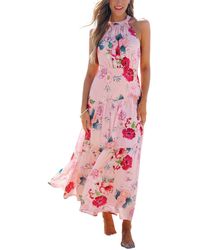 CUPSHE - Garden Stroll Floral Maxi Beach Dress - Lyst