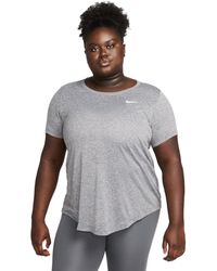 Nike - Plus Size Active Dri-fit Short-sleeve Logo T-shirt - Lyst