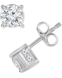 Macy's - Trumiracle Diamond Side Halo Stud Earrings (5/8 Ct. T.w. - Lyst