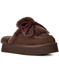 UGG - Disquette Heritage Lace-up Clog Slippers - Lyst