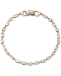 Givenchy - Gold-tone Cubic Zirconia Flex Bracelet - Lyst
