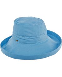 Scala - Cotton Big Brim With Inner Drawstring - Lyst