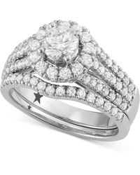 Macy's - Diamond Halo Engagement Bridal Set (1-3/4 Ct. T.w. - Lyst
