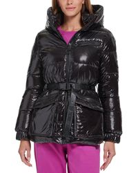 DKNY - Sport Shine-finish Belted Puffer Jacket - Lyst