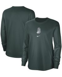 Nike - Distressed Michigan State Spartans Vintage-like Long Sleeve T-shirt - Lyst