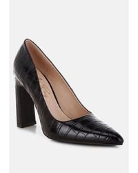 LONDON RAG - Scheba Sleek Block Heel Pumps - Lyst