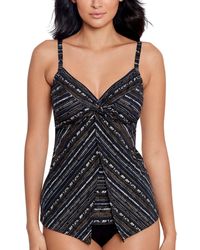 Miraclesuit - Knot-front Tankini Top - Lyst