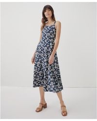 Pact - Organic Cotton Fit & Flare Midi Dress - Lyst