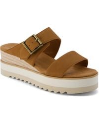 TOMS - Diana Open Toe Platform Sandals - Lyst