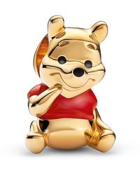PANDORA - 14k Gold-plated Unique Metal Blend Disney Winnie The Pooh Bear Charm - Lyst